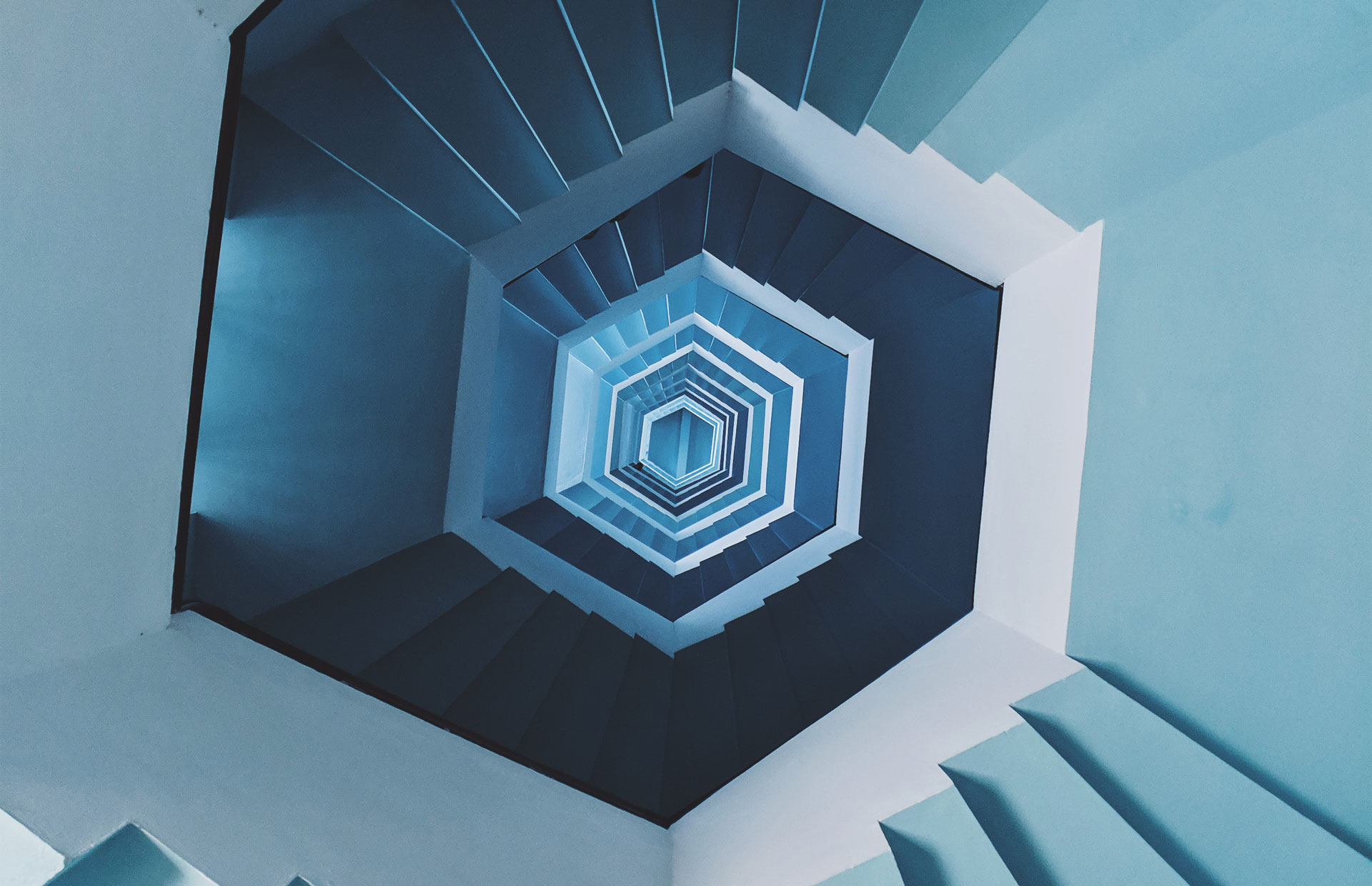Dizzying spiral staircase
