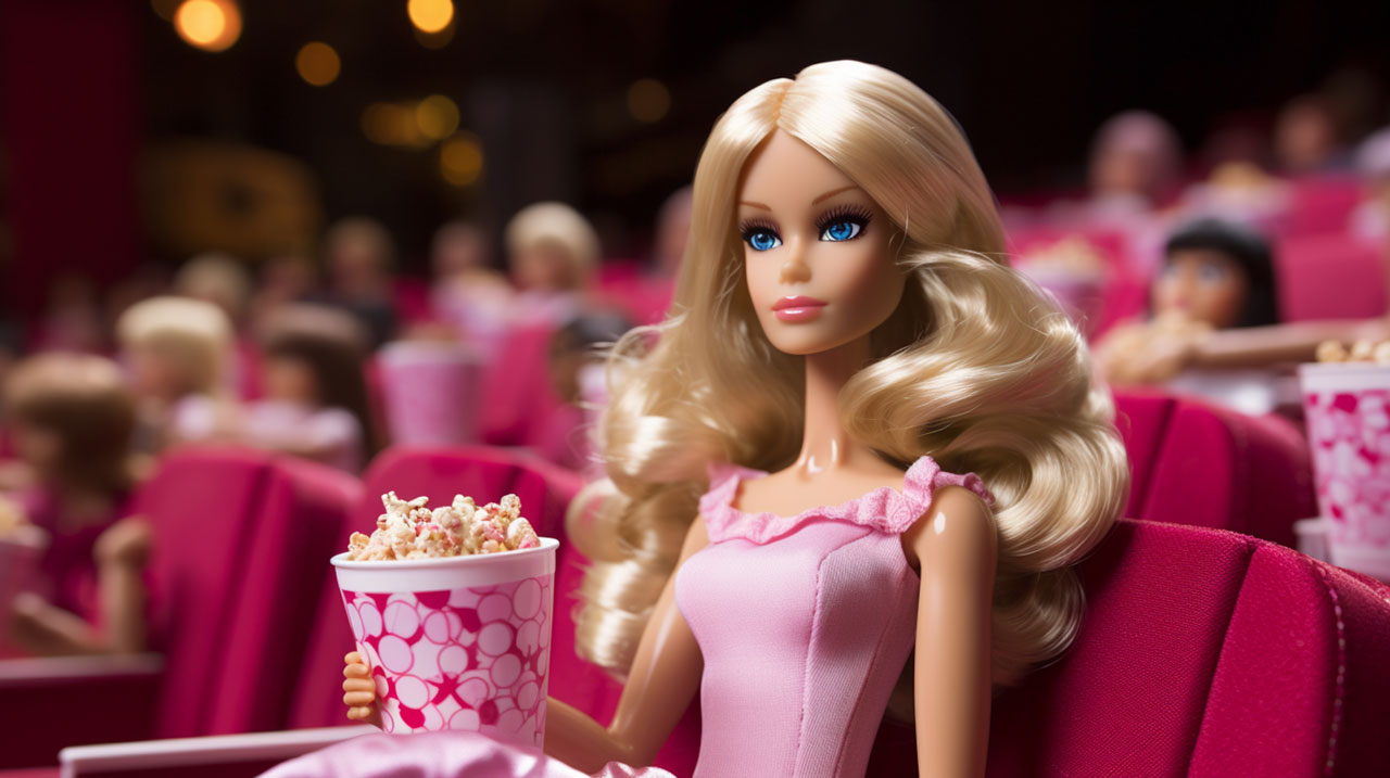 barbie at the movies